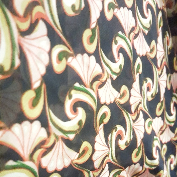 The Webster Sheer Printed Wrap Kimono Robe Cover - Picture 3 of 3